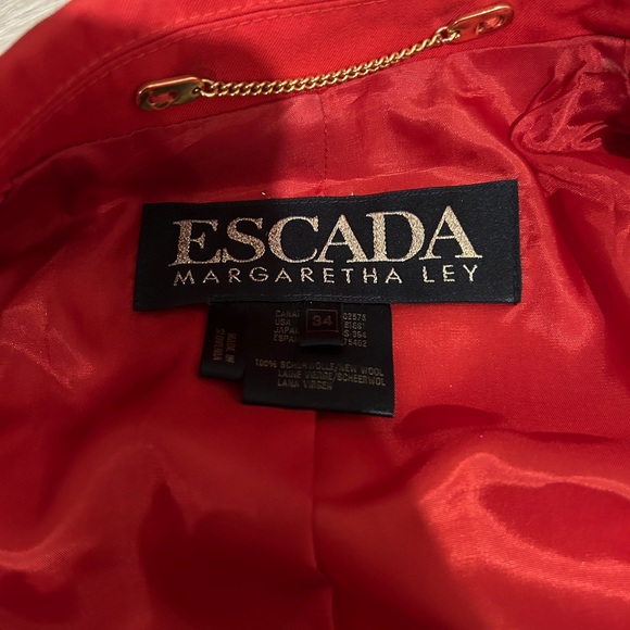 Escada vintage blazer 100% new wool with silk lining size 34 - Picture 8 of 8